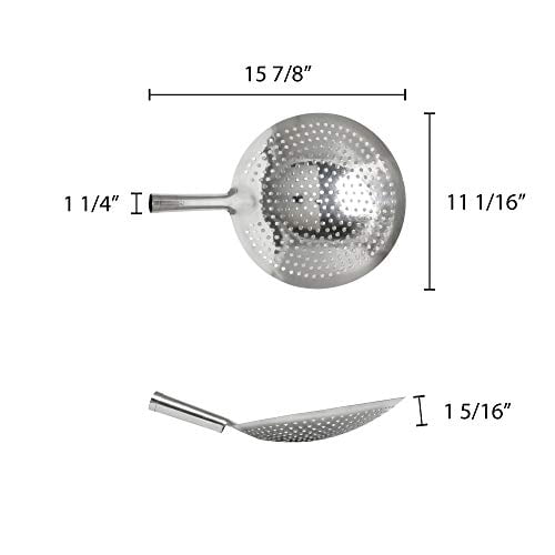 Black/Silver Skimmer with Good Grip Handle Plastic/Stainless Steel Black/Silver Skimmer with Good Grip Handle Plastic/Stainless Steel